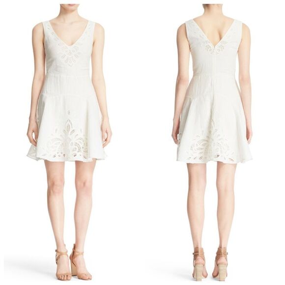 Joie Suzanna Lace Fit & Flare Dress - Picture 1 of 5